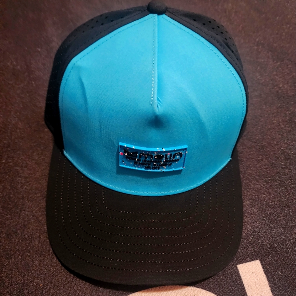 Melin Hydro Odyssey Brick Neon Blue Classic size (Hat is New Just has creases)